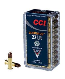 CCI 22LR Copper 21Gr. HP 1850FPS 50 Pack Australia